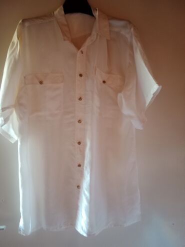 zenske bluze i kosulje: Zenska svilena kosulja Veličina L XL Cena 300 din Boja najsvetlija bez