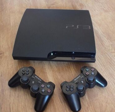 ps3 joystick qiymetleri: Sony PlayStation 3 (PS3) Slim oyun konsolu satilir ideal veziyetdedir