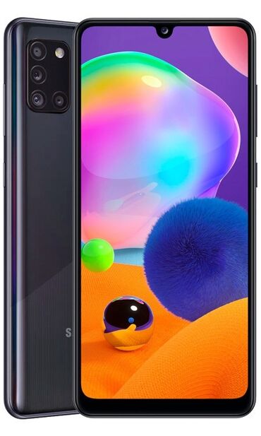 redmi note 10c: Samsung Galaxy A31, Б/у, 128 ГБ, цвет - Синий, 2 SIM