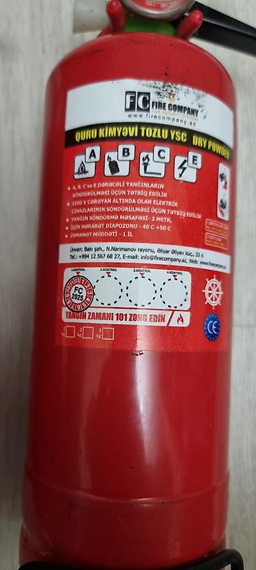 maye qaz: Fire Company yanğınsöndürmə balonları – toz (dry powder) tipli — 3
