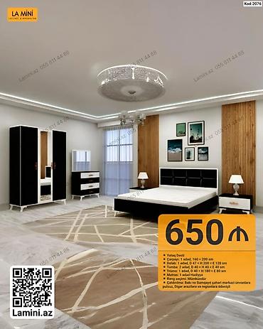 Ev və bağ: Yataq dəsti – La Mini (Kod: 2076) Komplektin tərkibi və ölçülər: - — 1
