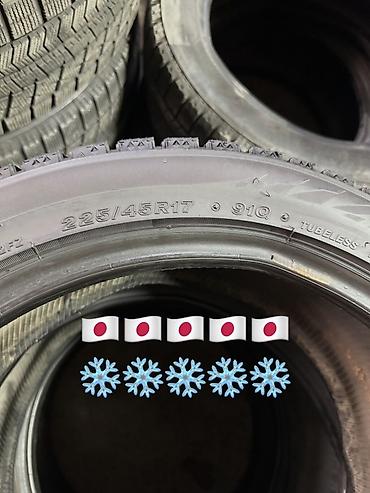 зимные шыны: BRIDGESTONE BLIZZAK VRX2 🇯🇵 225/45/17 91Q❄️❄️❄️ Баасы 14 мин комплект — 3