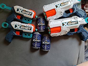 oyuncaq silahlar satisi: Nerf 2 dene boyuk 2 dene balaca her icinde dolu gulle endirim — 1