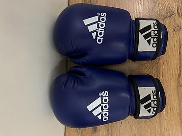 Перчатки: Боксерские перчатки adidas, синие - Назначение: бокс, кикбоксинг — 2