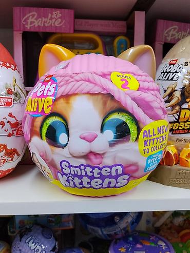 Игрушки: Игровой набор-зубчик сюрприз Pets Alive – Smitten Kittens (Series 2) — 1