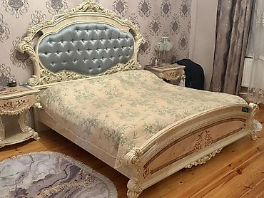 masa desti: Klassik üslubda komplekt yataq otağı mebeli Komplektə daxildir: - 2 — 3