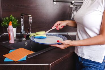 антипригарная сковорода: Щетка для посуды Spin&Clean коллекция Vogue, из пищевого пластика