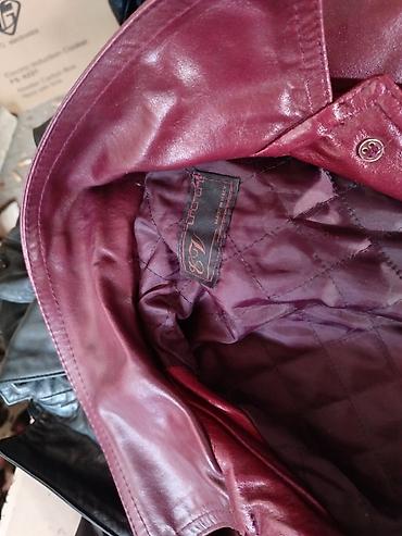 guado leather jacket: Kožna jakna L, bоја - Bordo — 4