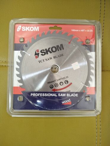 Mişarlar: SKOM markalı, 180mm x 40T x 22.23 ölçülü, peşəkar taxta kəsmək üçün