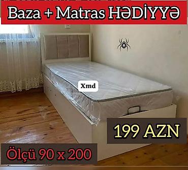 tek neferlik: Yeni, Təknəfərlik çarpayı, Bazalı, Matras ilə — 1