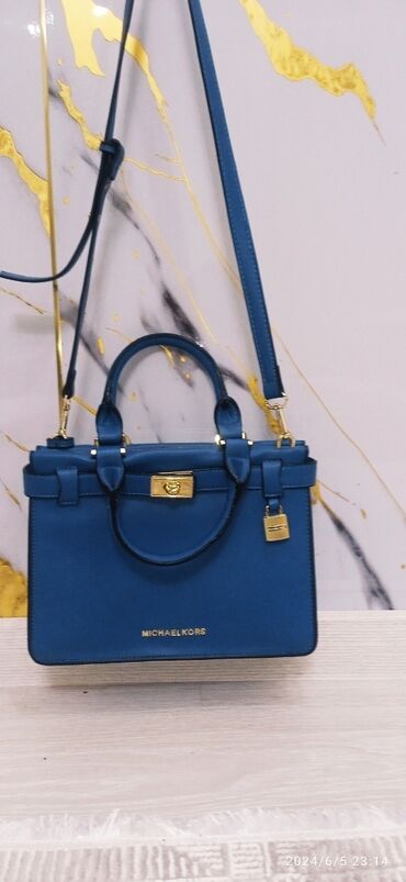 Сумки: Красивое синий женский сумка