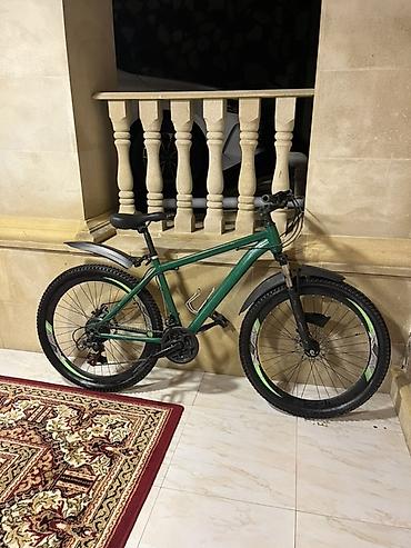 29 velosiped: Tez təcili satilir Dağ velosipedi – yaşıl rəngli, 26" təkər - Güclü — 7