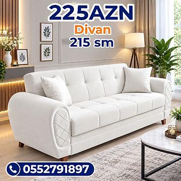 Divan – 215 sm Qiymət: 225 AZN (şəkildə göstərilib) - Müasir, minimal
