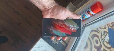 запчасти на телефон fly: Samsung Galaxy S21, rəng - Boz, Barmaq izi