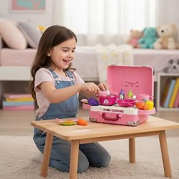mobil oyuncaq: Uşaq oyuncağı: 3‑ü 1‑də daşınan mətbəx dəsti – “Kitchen / Home — 6