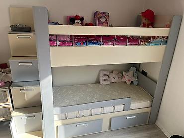 Ev və bağ: Oğlan və qız üçün, İşlənmiş, Çarpayı, Matras ilə, Siyirməli — 1