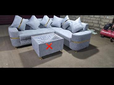 asma kreslo: Künc divan dəsti - Model: L formalı künc divan - Rəng/material: açıq — 1
