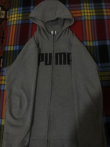 Серая худи на молнии Puma - Классическая модель с капюшоном и