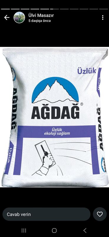 Sement: Holcim Sement, M-400, A-klass, Kredit var, Pulsuz çatdırılma — 15