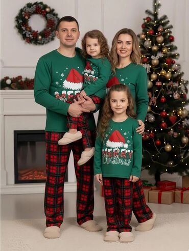 Пижамы: 🎄 Парные пижамы для всей семьи — папа, мама, дочка и сын Идеально — 10