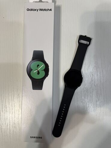 продать смарт часы: Samsung Galaxy Watch4, черные НОВЫЕ! Брали неделю назад в Samsung