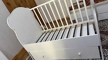 bed sheets: Детская односпальная кровать, Б/у, Для мальчика, Для девочки, С матрасом, С бортиком, МДФ, Самовывоз, Платная доставка — 3