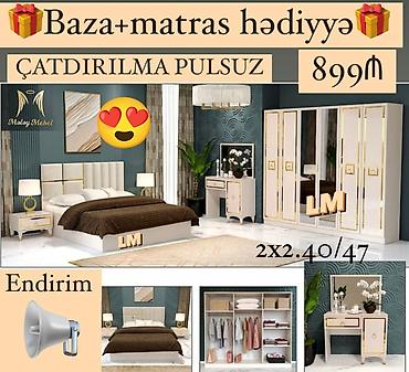 mebel kreditle: İkinəfərlik çarpayı, Yeni — 1