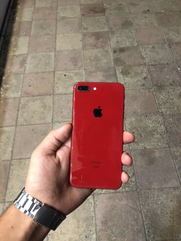 oyun telefon: IPhone 8 Plus, 64 GB, Qırmızı, Barmaq izi, Simsiz şarj