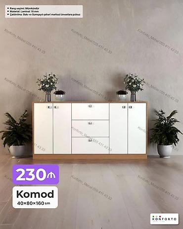 Komod – 40×80×160 sm - Material: 18 mm laminat - Rəng seçimi lalafo.az -da Komod – 40×80×160 sm - Material: 18 mm laminat - Rəng seçimi