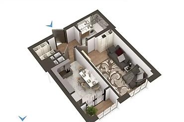 15: 1 комната, 43 м², Асанбай мкр Элитка, 13 этаж, Дизайнерский ремонт — 4