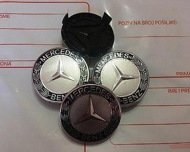 Ratkapne: ČEPOVI POKLOPCI ZA FELNE MERCEDES 75 MM - CRNI - ORIGINALNI | — 4