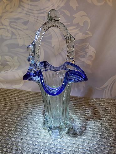 Figure: Murano nova korpa,rucni rad iz 70ih godina. Murano korpa duvano na lalafo.rs — 4 Figure: Murano nova korpa,rucni rad iz 70ih godina. Murano korpa duvano — 4