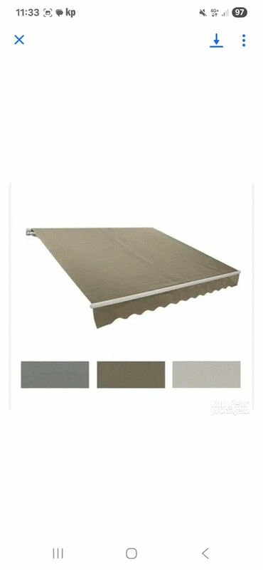 Tenda zidna 395X250 cm 28500din Dostupna boja: Siva, Braon, Krem Tenda