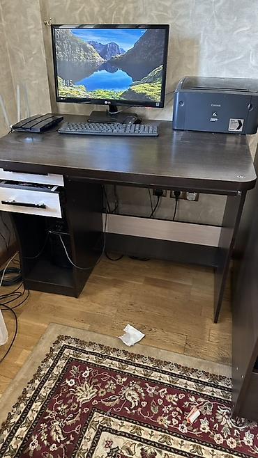 study table: Компьютерный стол с тумбой и выдвижным ящиком. Срочно продается !!! — 2