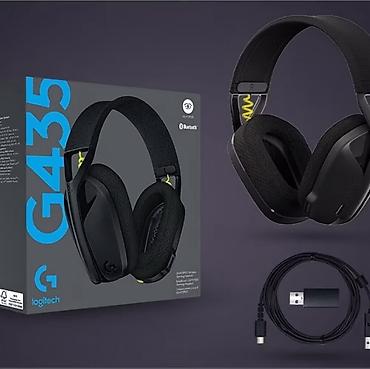сокулук арал: Зымсыз гарнитуралар, Logitech, Жаңы, түсү - Кара — 1