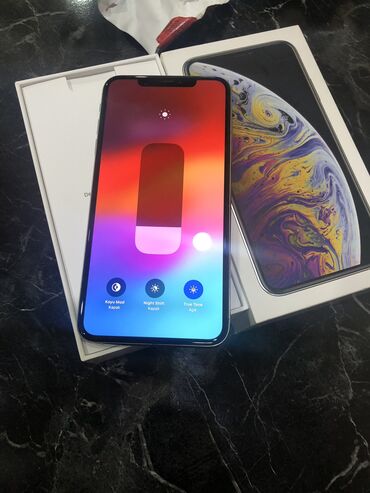 telefon ekrani: IPhone Xs Max, 64 ГБ, Matte Silver, Face ID