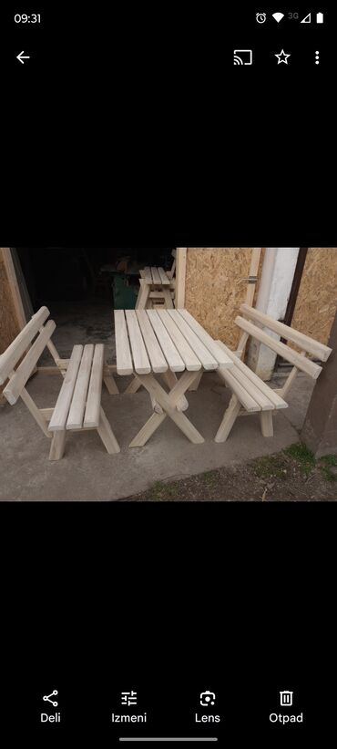 4m namestaj nis: Garden set, Wood, New