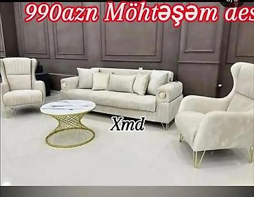 барные столы и стулья: 1 Möhtəşəm mebel dəsti – 990 AZN - Komplekt: 3 yerlik divan + 2 ədəd — 1