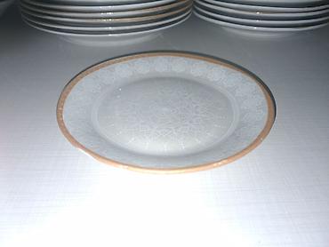 yemek servisi: Nahar dəsti, rəng - Ağ, Farfor — 5