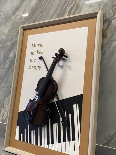 Şəkillər, tablolar: Mini skripkalı tablo hədiyyə üçün ideal seçimdir. 50x70 ölçüsündədir -da lalafo.az — 10 Şəkillər, tablolar: Mini skripkalı tablo hədiyyə üçün ideal seçimdir. 50x70 ölçüsündədir — 10