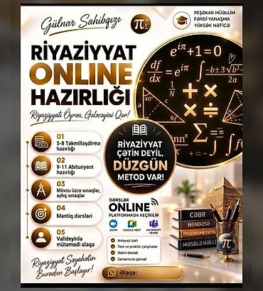 buraxılış paltarları b: Repetitor, Riyaziyyat, Abituriyent hazırlığı — 1