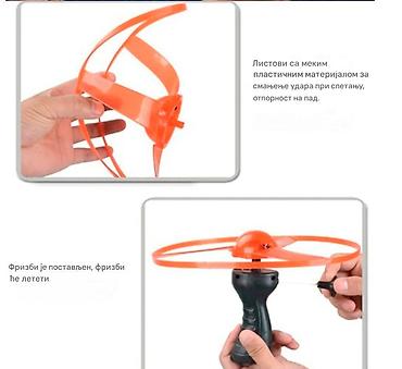 Ostalo: Nov svetleći leteći disk. Ima tri LED boje crvena, zelena i plava — 6