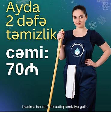 paketleme iş: Saatlıq təmizlik və köməkçi xidməti - Saatlıq təmizlik paketləri: • — 10