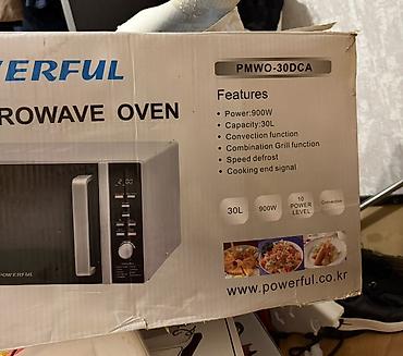 keramika peci: POWERFUL markalı mikrodalğalı soba – grill və konveksiya funksiyalı — 5