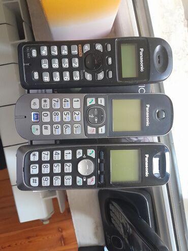stasionar telefon panasonic: Stasionar telefon Panasonic, Simsiz, Yeni, Ünvandan götürmə