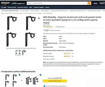 Ostali proizvodi za kuću: Nosači za garnišnu – set univerzalnih držača za zavese - Tip: ugaoni — 6