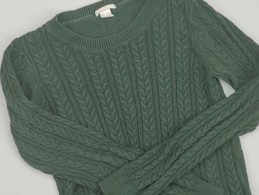 zielone t shirty: Sweter, H&M, S, stan - Dobry