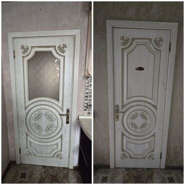 susta: İşlənmiş Otaq qapısı 90x205 sm Plintus ilə, Zəmanətsiz, Ünvandan götürmə