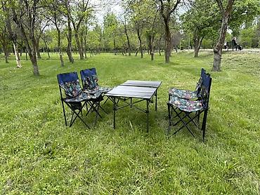 study table: Складной походный комплект для пикника: стол + 4 кресла - Состав — 4