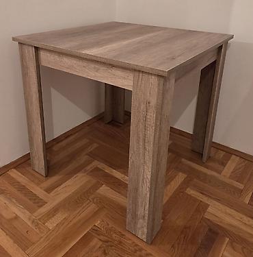 orginal: Trpezarijski sto od univera 18mm u dezenu Kenion oak Dimenzije 80x80 — 1